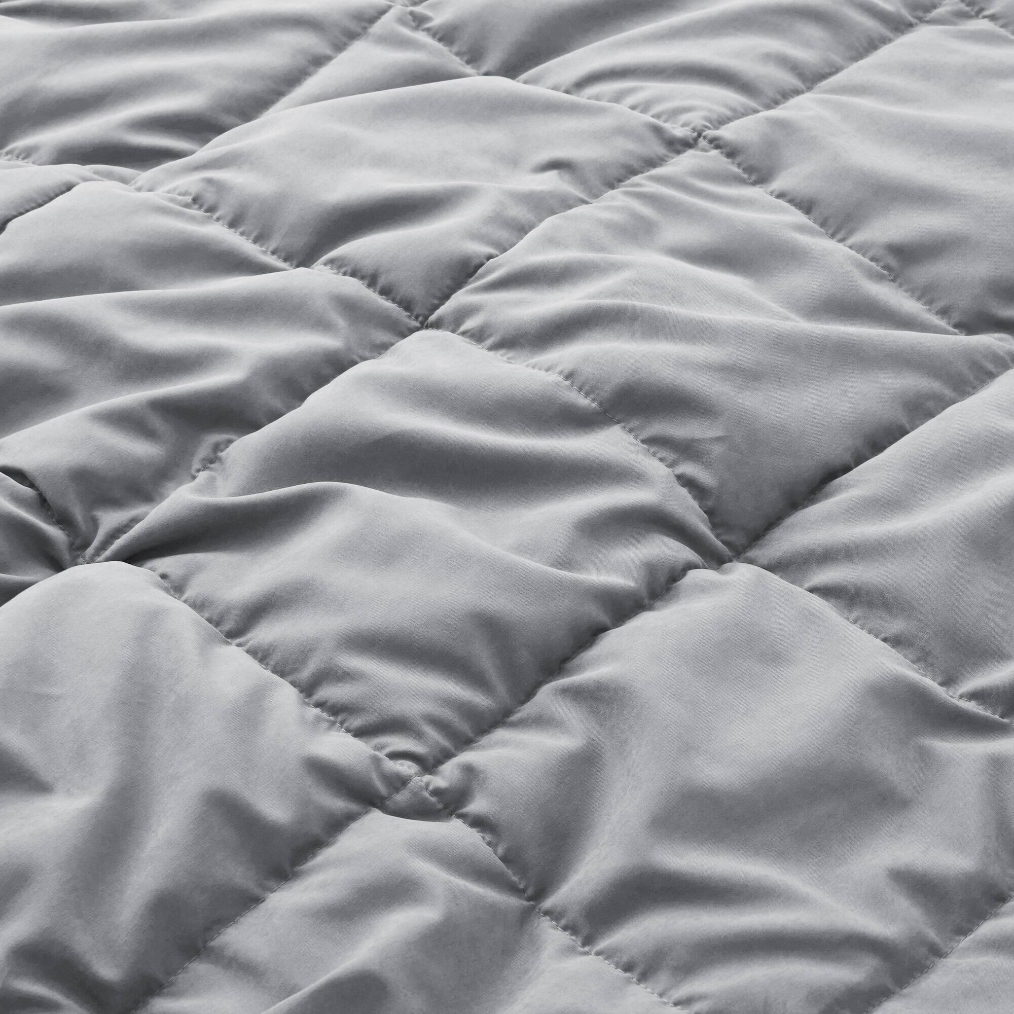 Back. Peace Nest - Peace Nest Oversized Reversible Microfiber Bedding Blanket, Lightweight Soft with Satin Trim, Dark/Light Gray, 108x90" - Dark Gray/Light Gray.