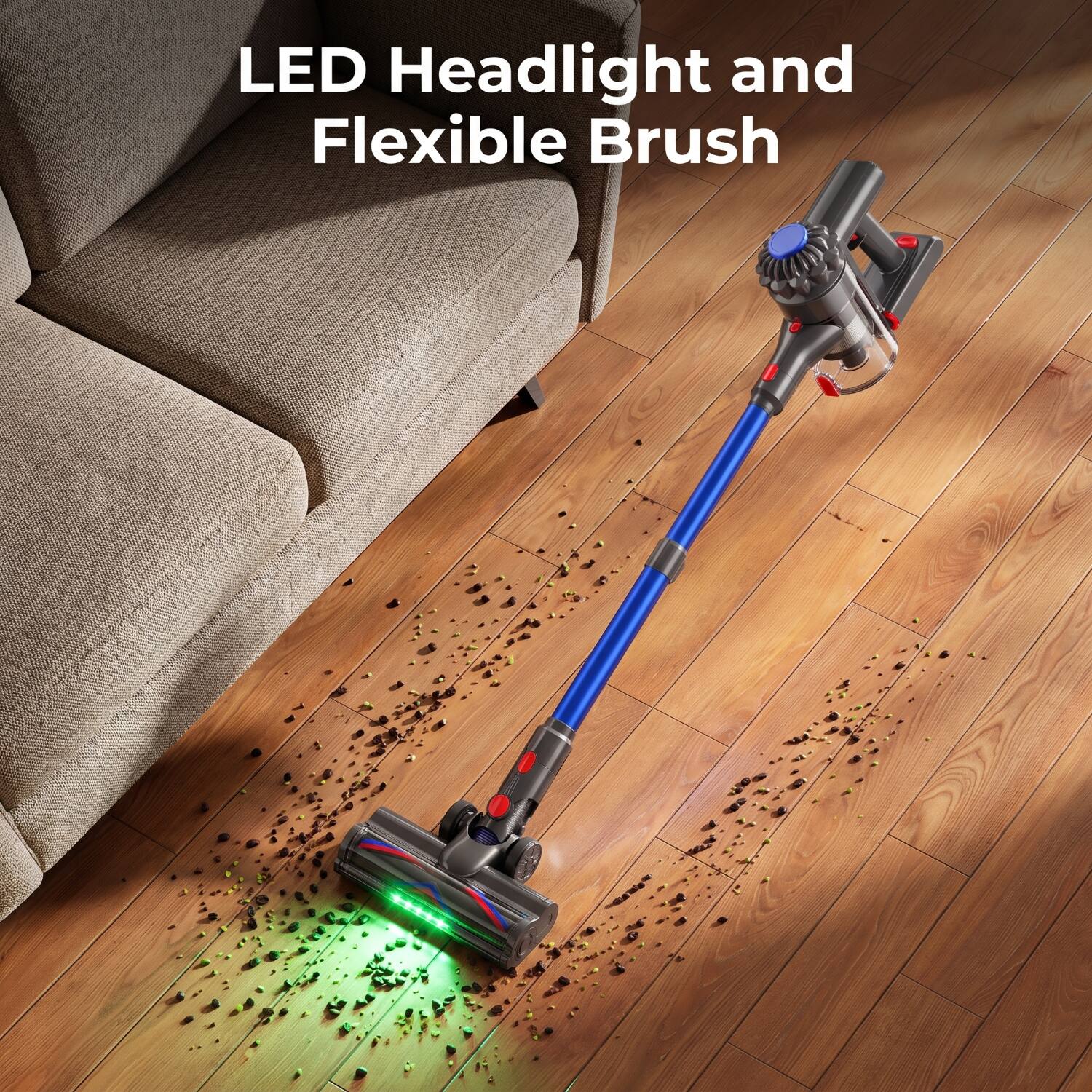 LED Headlight and Flexible Brush