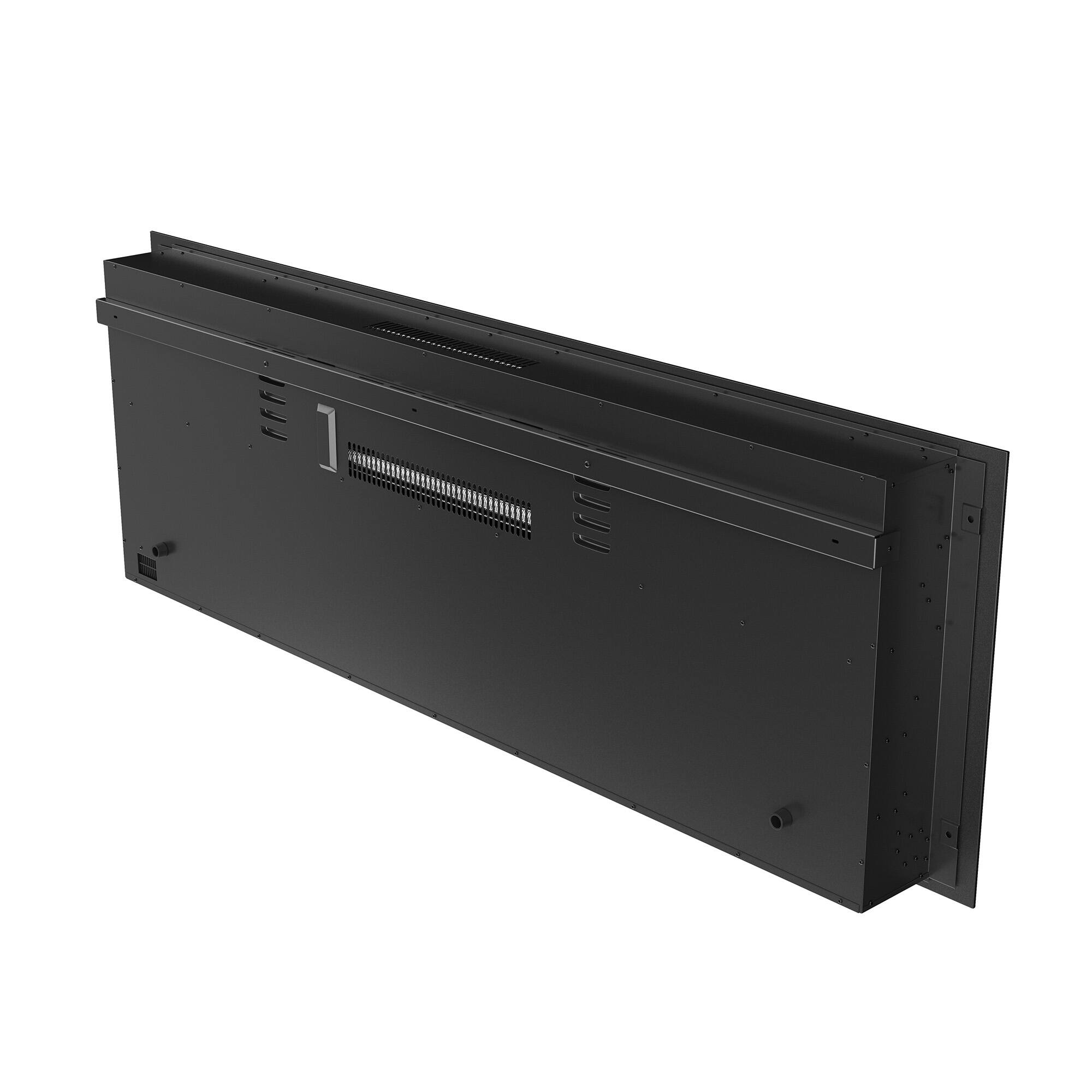 Alt View 6. Mondawe - 50" Stainless Steel Electric Fireplace - Silver.