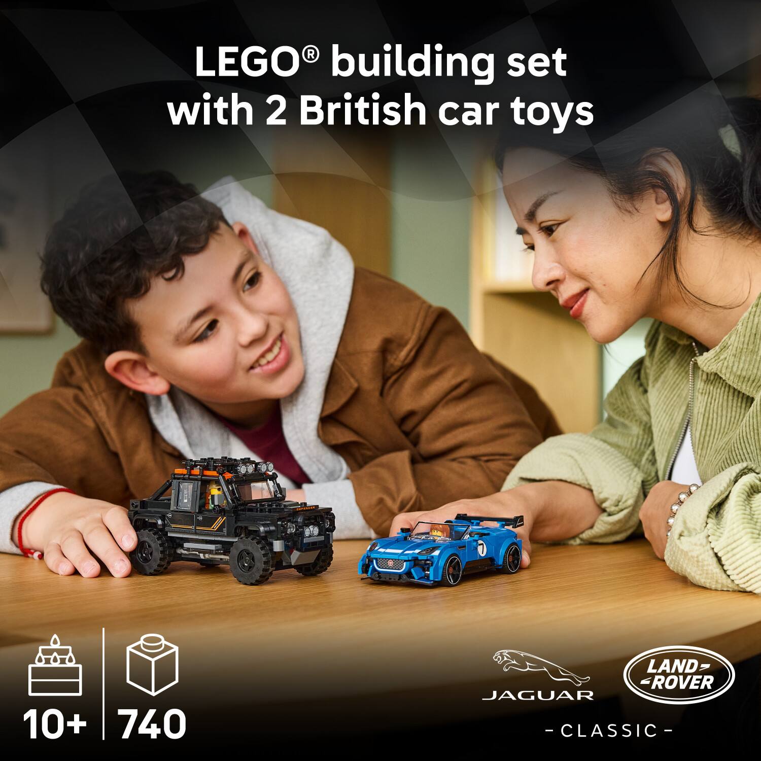 LEGO® building set with 2 British car toys

10+ 740

LAND-ROVER JAGUAR -CLASSIC-