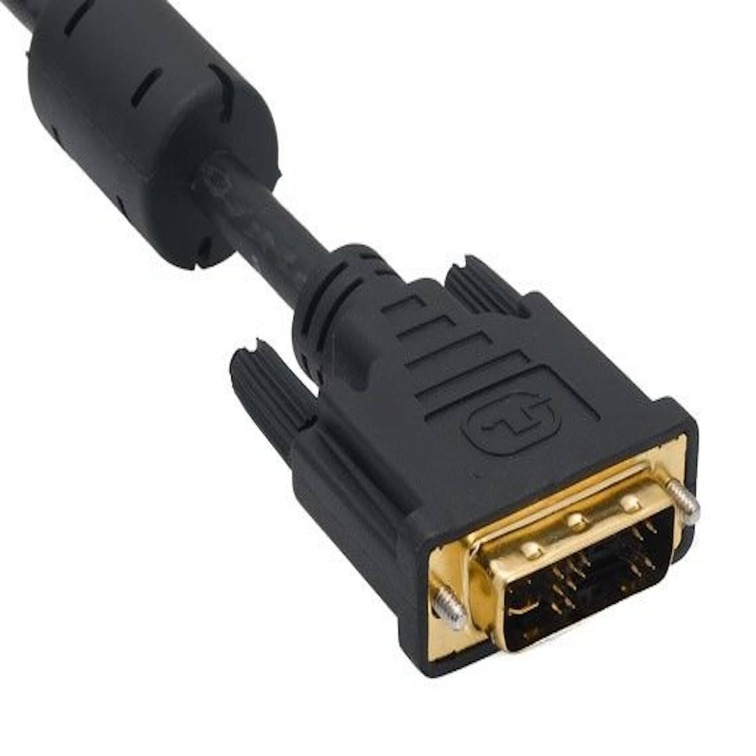 Angle. Sanoxy - 2m DVI-A Male to VGA HD15 Male Analog Video Cable, Gold Plated - Black.