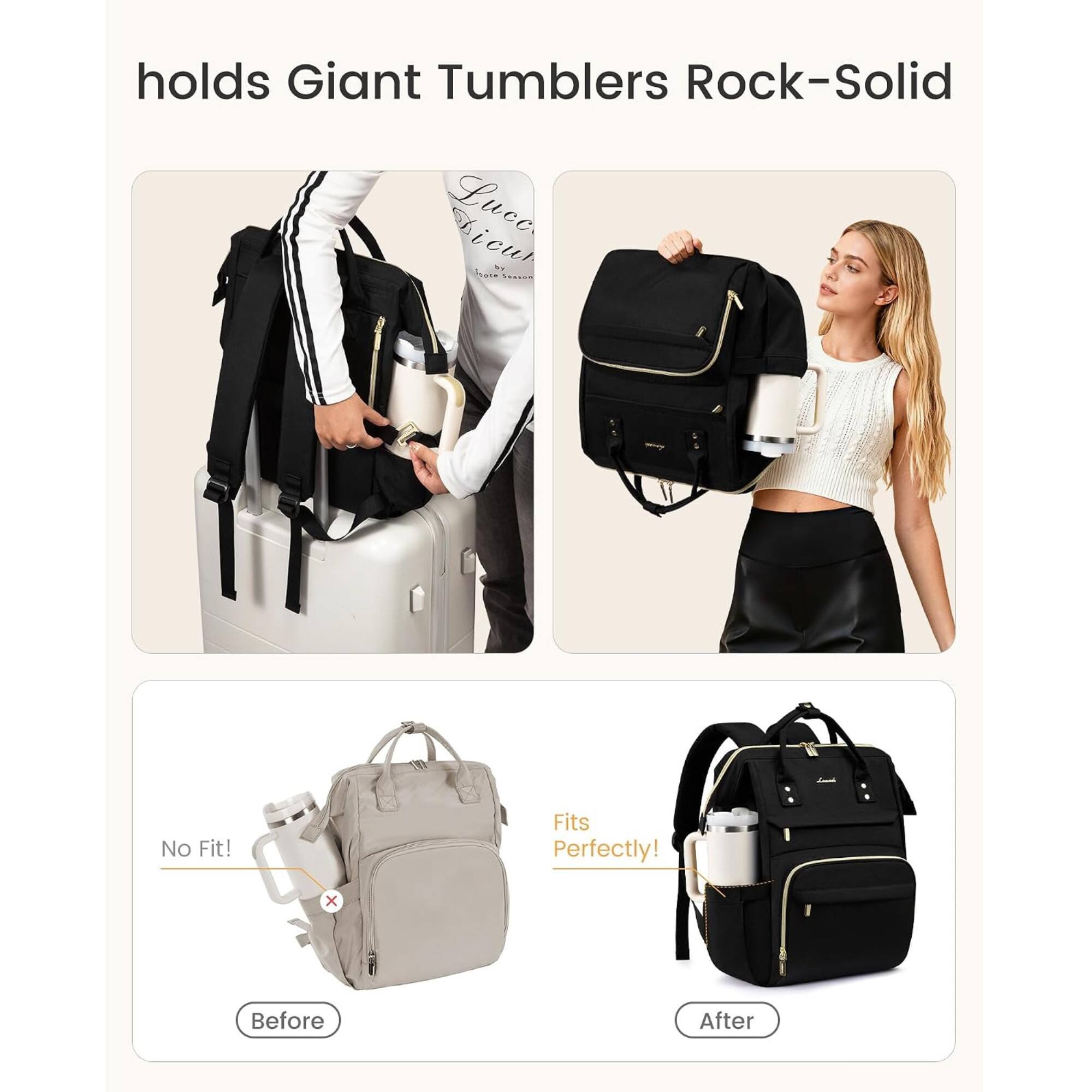 holds Giant Tumblers Rock-Solid

No Fit!
Fits Perfectly!

Before
After