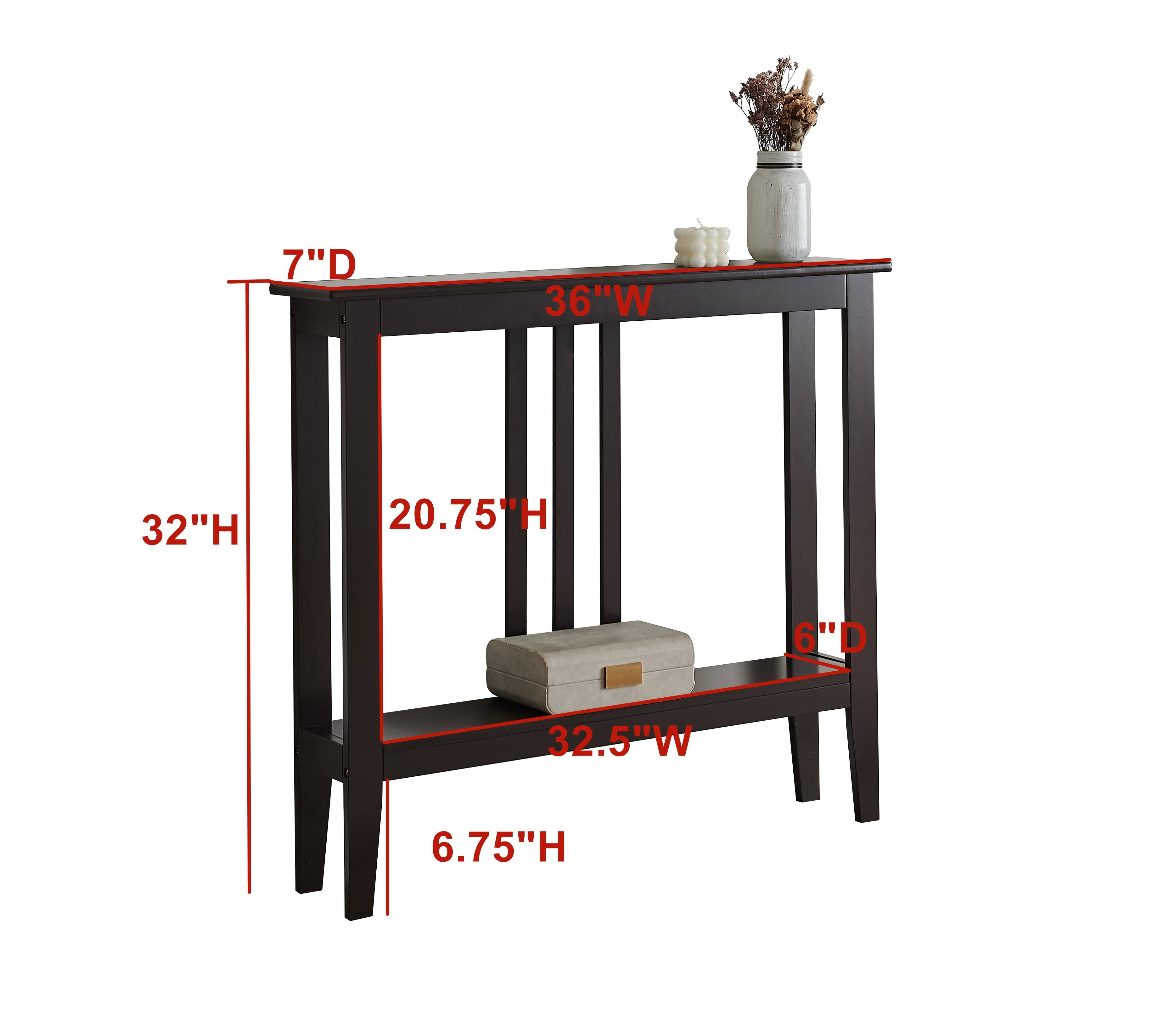 7"D x 36"W x 32"H  
20.75"H  
6"D x 32.5"W x 6.75"H