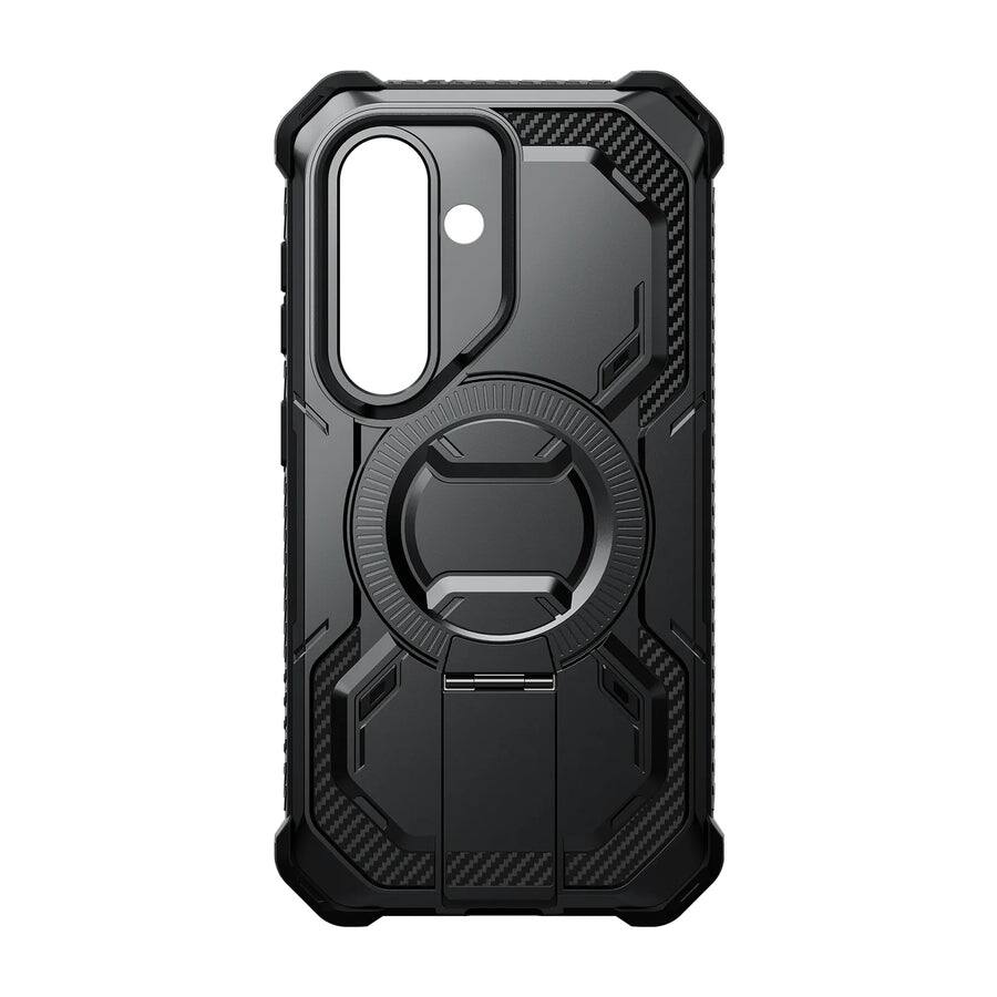 Angle. i-Blason - Armorbox Case for Samsung Galaxy S26 – Kickstand, Screen Protector, Military-Grade - Black.