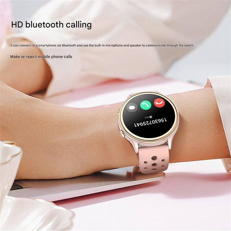 HD bluetooth calling

It can connect to a smartphone via Bluetooth and use the built-in microphone and speaker to communicate through the watch.

Make or reject mobile phone calls
