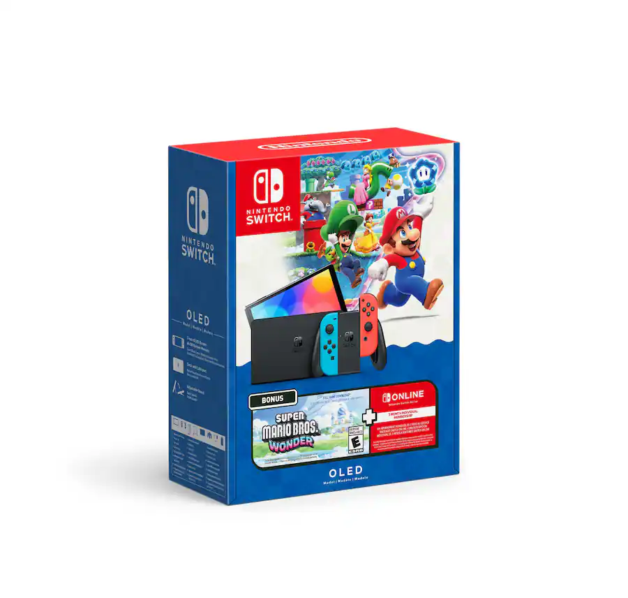 Switch – OLED Model Super Mario Wonder Bundle Nintendo