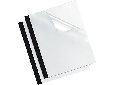 Alt View 2. Fellowes - Presentation Covers Presentation Covers, 8.5"W x 11"H/Clear, 10 pack - Black/Clear.