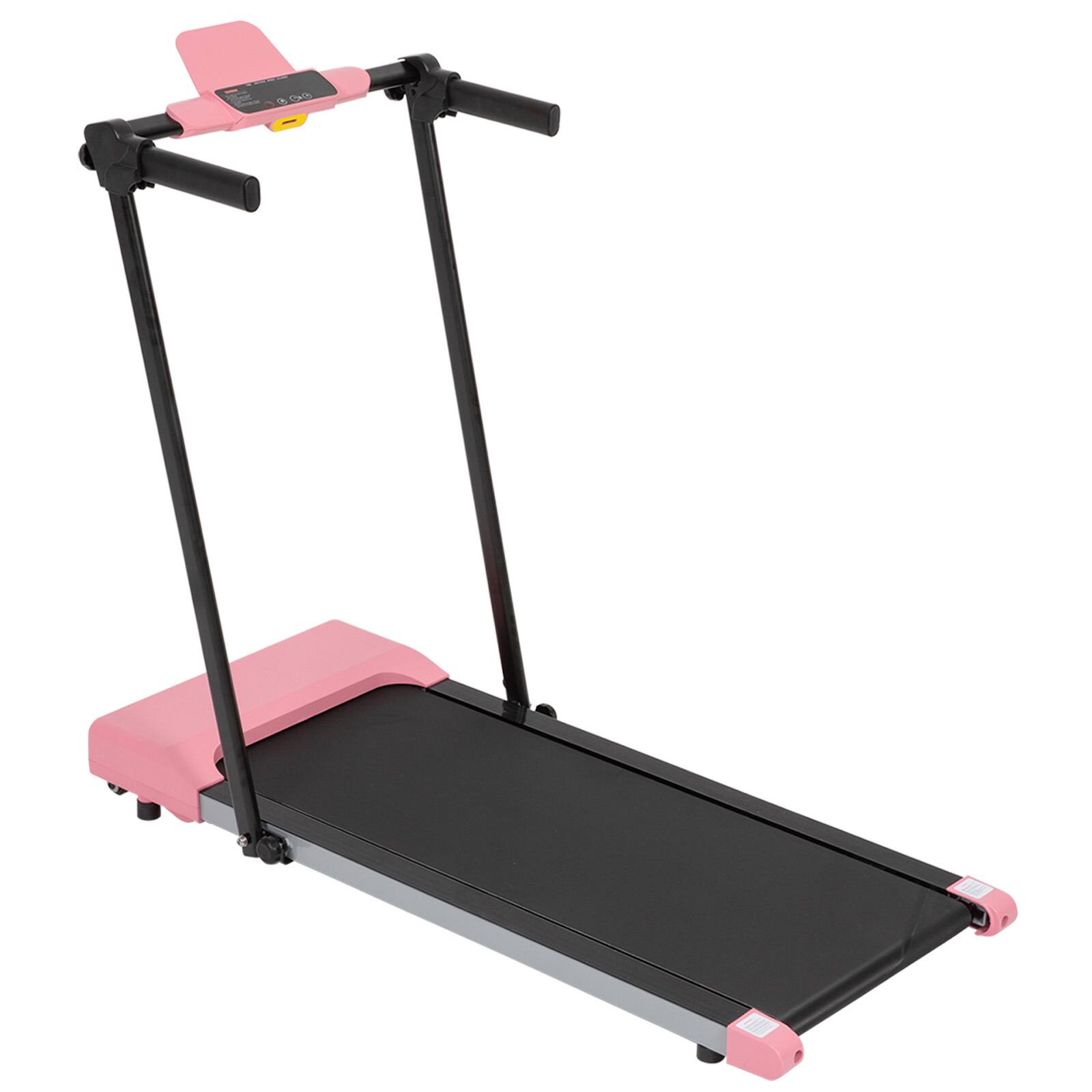 Front. Spaco - Spaco Home Treadmill with LED Display, 7.5MPH Speed Adjustable, Built-in Wheels for Easy Mobility, for Walking Running - Pink.