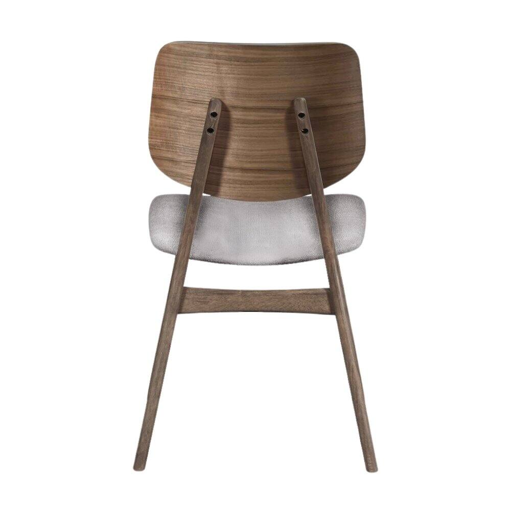 Left. FurniFact - Wood Dining Chair Set of 2 Mid-Century Dark Gray - Dark Gray.