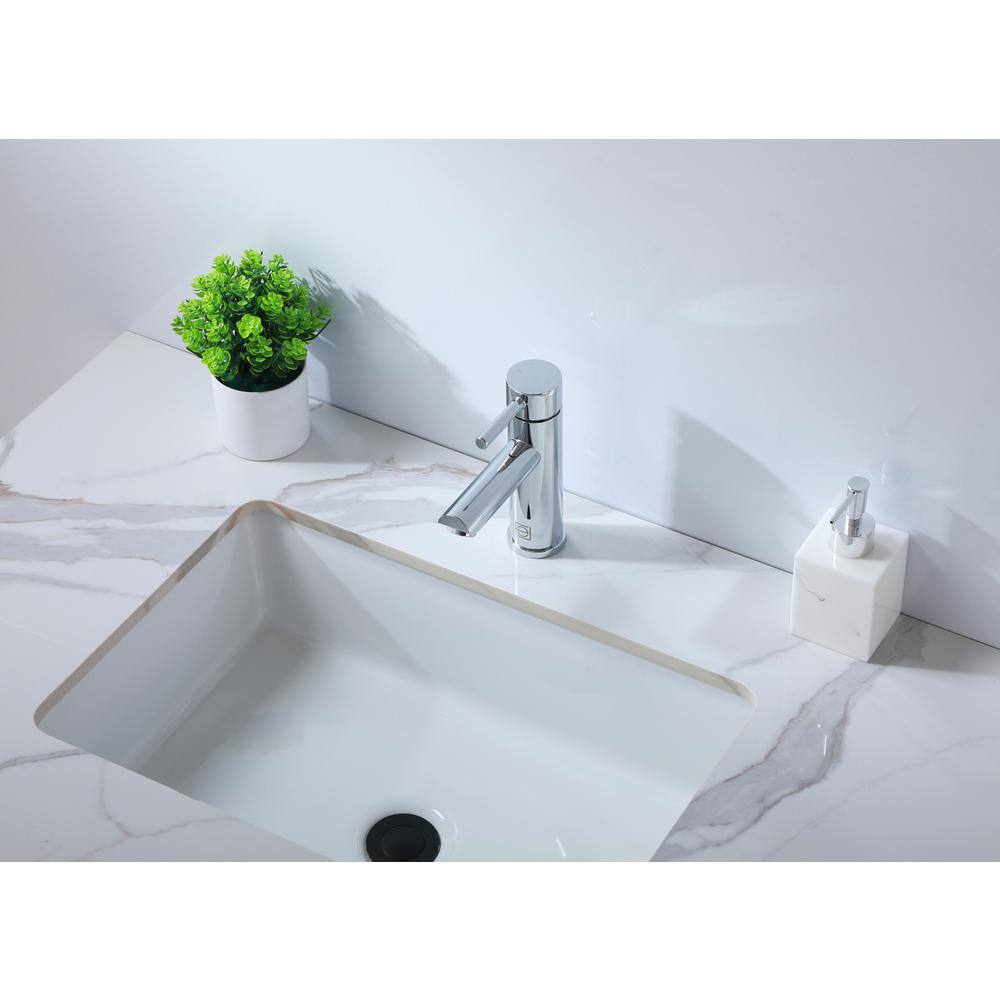 Alt View 9. Elegant Kitchen and Bath - Mia Single Hole Single Handle Bathroom Faucet in Chrome - Chrome.