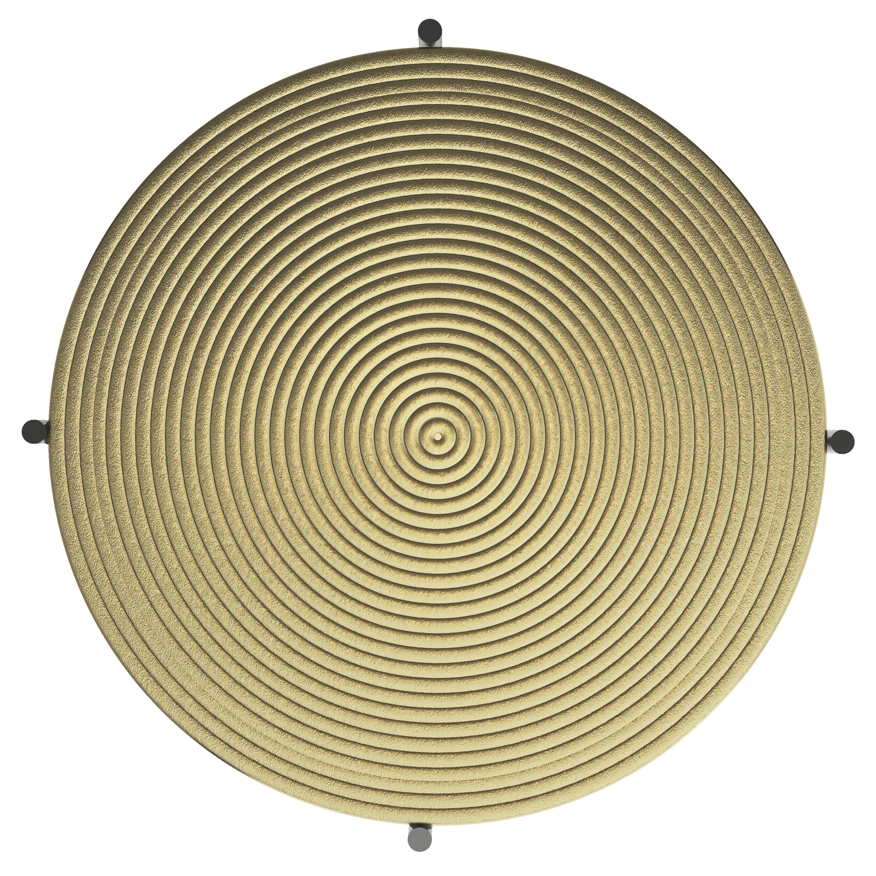 Left. Simpli Home - Oliver  Side Table - Gold/Brass.