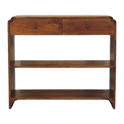 Front. Artisan Furniture - Artisan Furniture Solid Wood Ellington Console Table - Brown.
