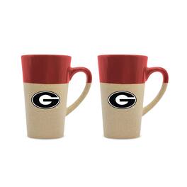 The Fanatic Group - Georgia Bulldogs 16oz. Two-Pack Ceramic Mug Set - Red