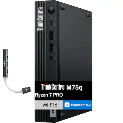 ThinkCentre M75q Ryzen 7 PRO Wi-Fi 6 Bluetooth 5.2