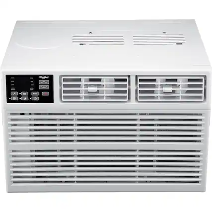Front. Whirlpool - 700 Sq. Ft. 15,000 BTU Window Air Conditioner - White.
