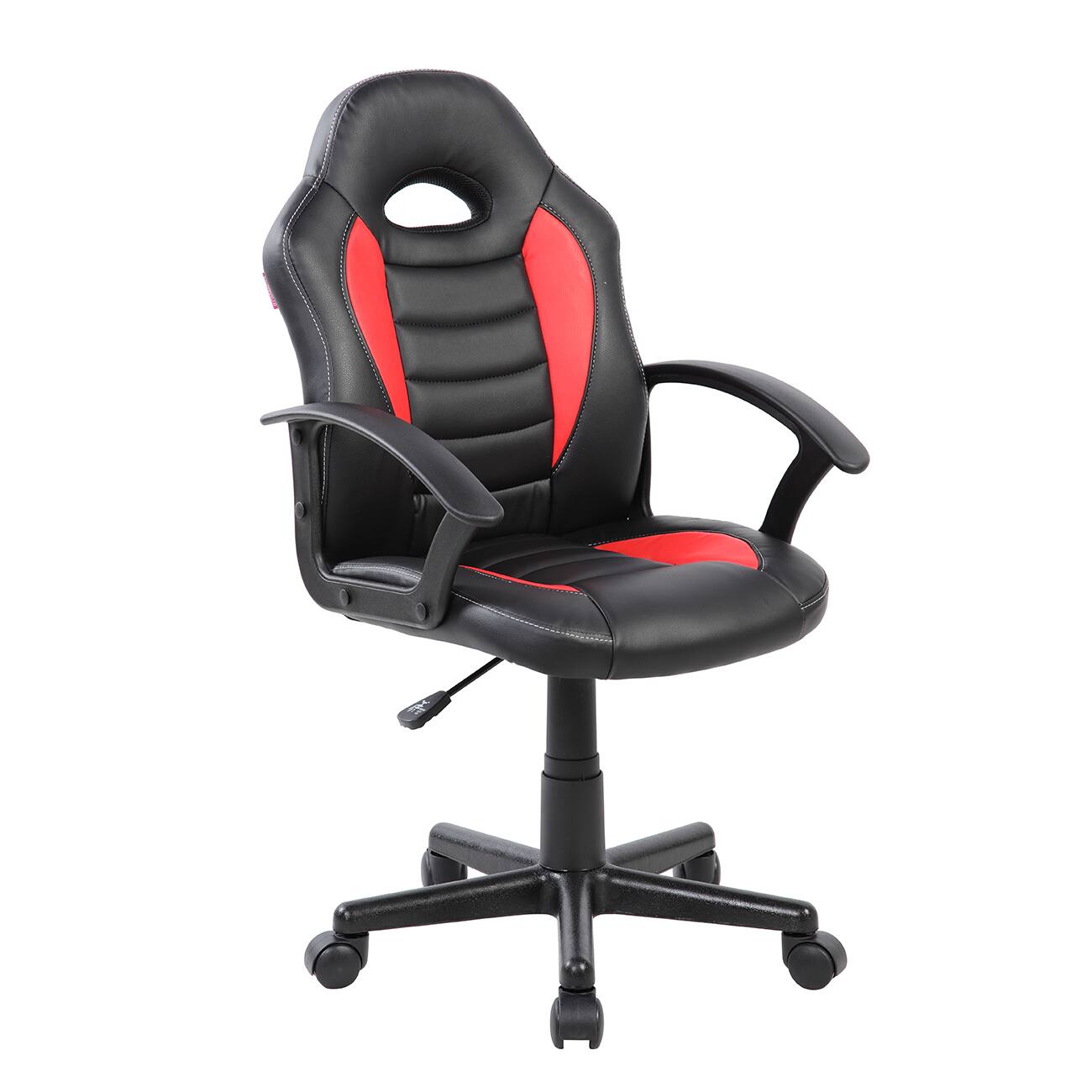 Left. Forest'nSky - Racer Gaming Chair, Student Task Chair with Wheels & Swivel for Gaming & Homework - Red.