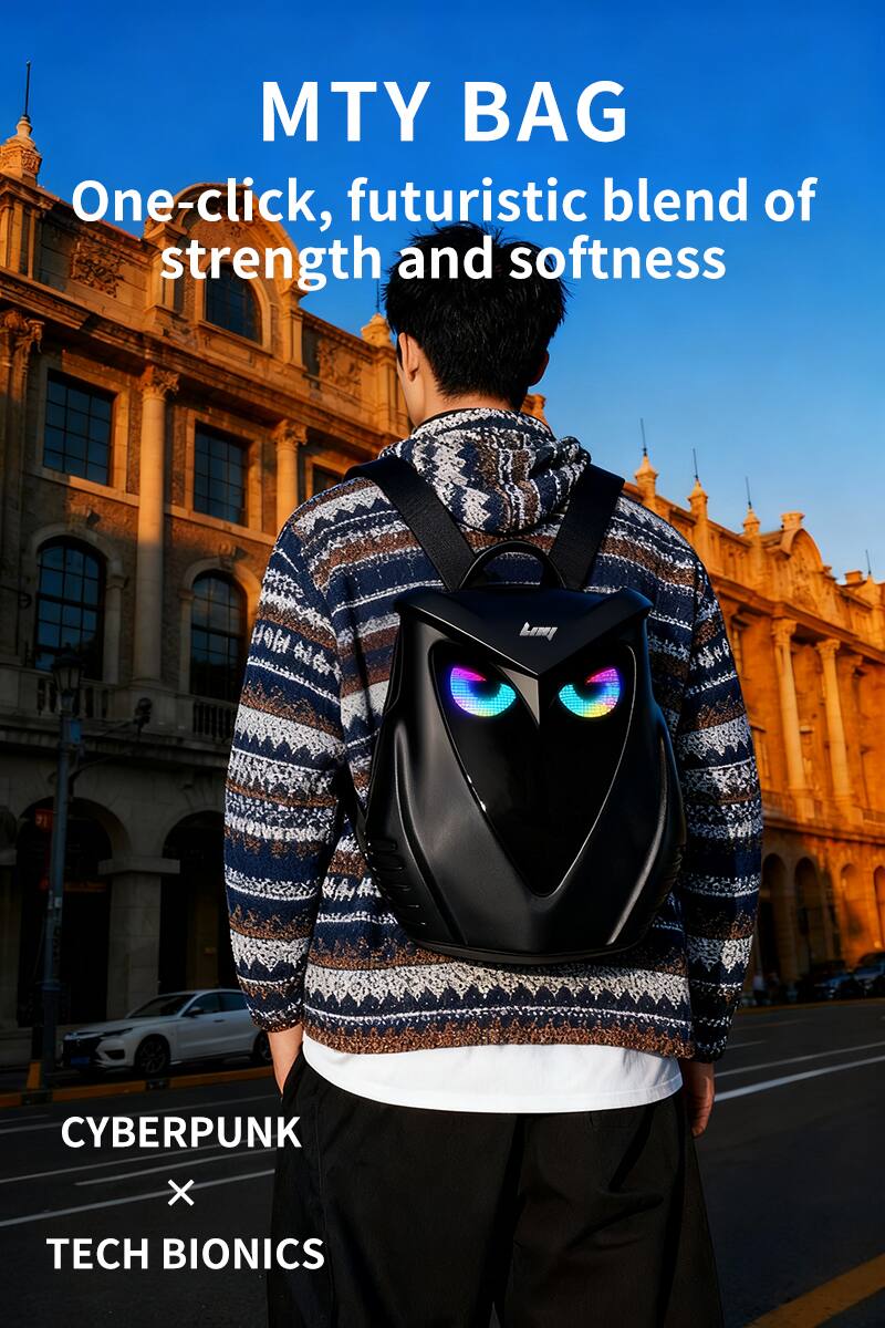 MTY BAG  
One-click, futuristic blend of strength and softness  

CYBERPUNK X TECH BIONICS