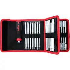 Front. Wiha - Wiha 28188 Drive-Loc VI Wallet Set, 32 Piece, Phillips, Slotted, Square, Torx, Hex & Nut Drivers, SoftFinish Handle.
