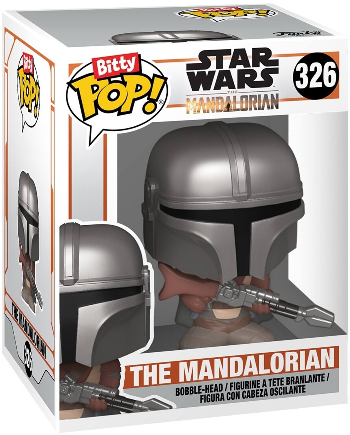Bitty POP!  
STAR WARS  
THE MANDALORIAN  
326  

THE MANDALORIAN  
BOBBLE-HEAD / FIGURINE À TÊTE BRANLANTE / FIGURA CON CABEZA OSCILANTE