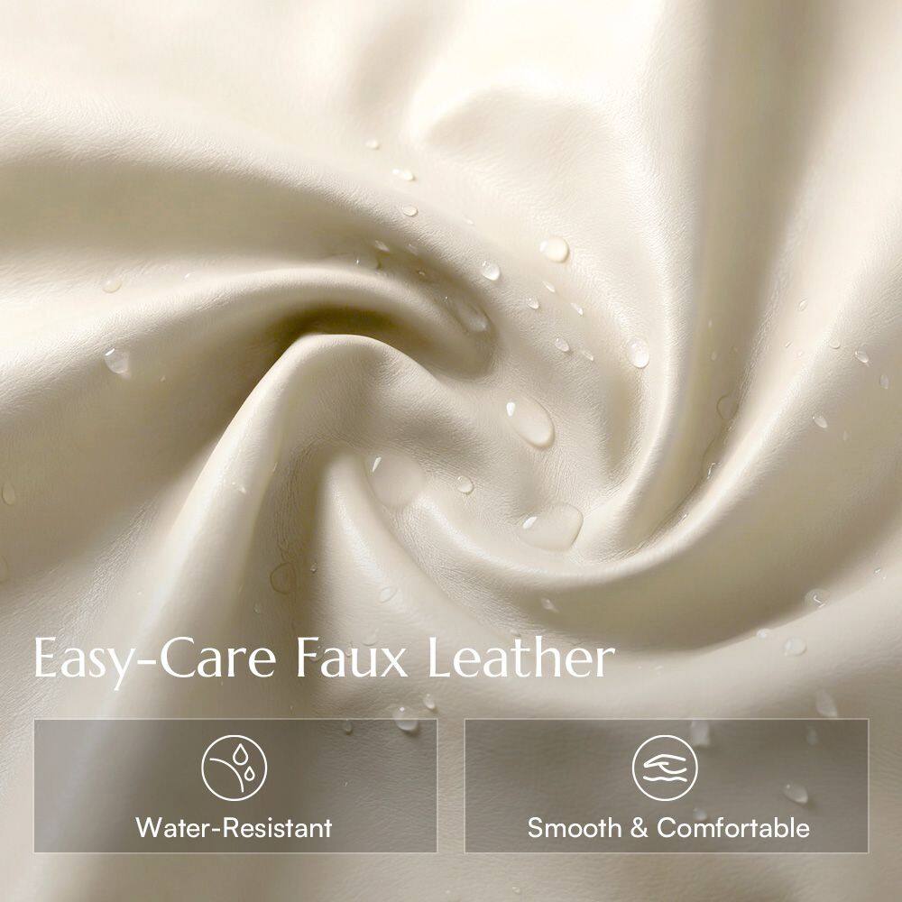 Easy-Care Faux Leather  
Water-Resistant  
Smooth & Comfortable