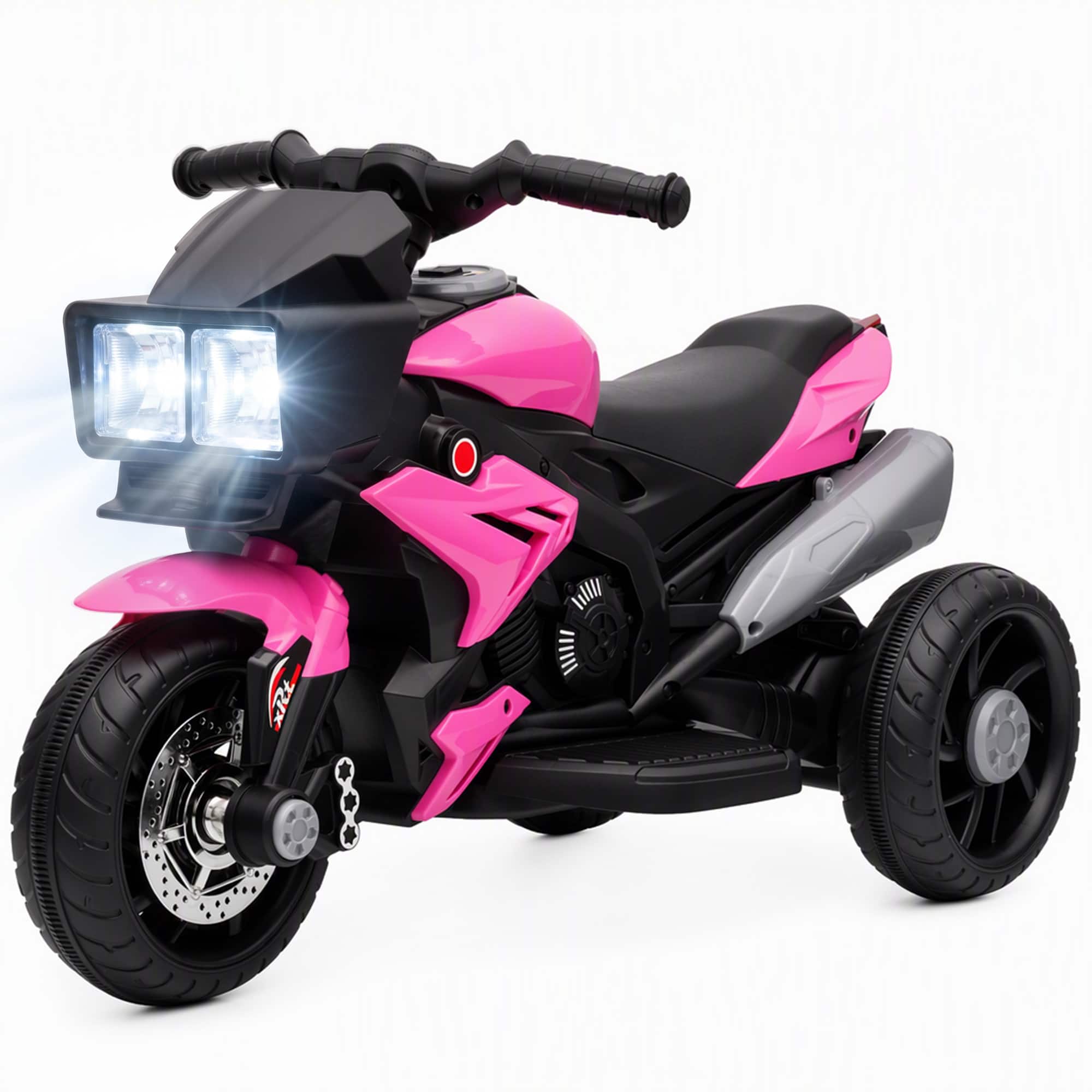 Aosom - Kids Motorcycle, Battery-Operated Mini Electric Motorbike with Forward/Reverse Switch - Pink