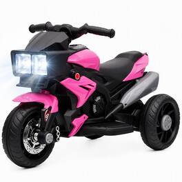 Aosom - Kids Motorcycle, Battery-Operated Mini Electric Motorbike with Forward/Reverse Switch - Pink