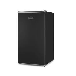 Black+Decker - 3.2 cu. ft. Freestanding Mini Fridge with Freezer - Black
