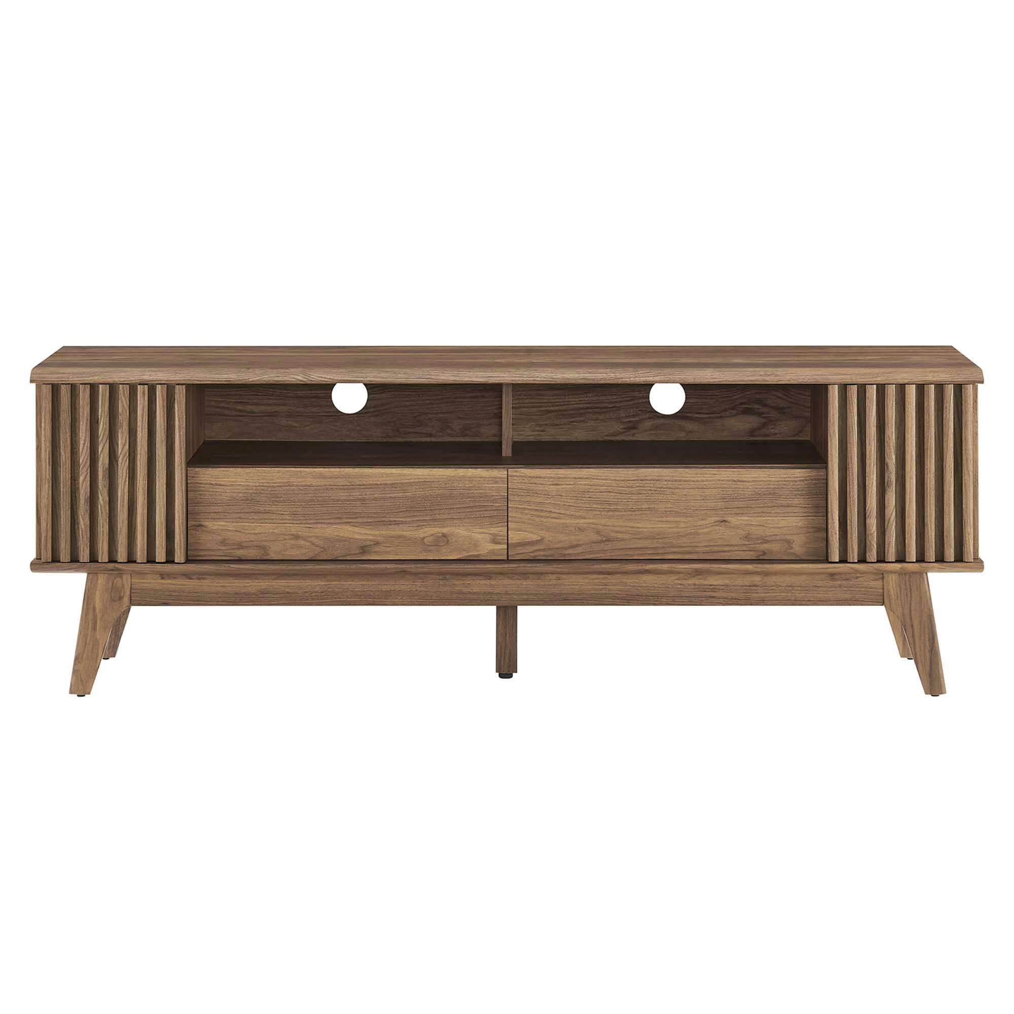 Alt View 5. Modway - Eudora 60" TV Stand by Modway - Walnut.