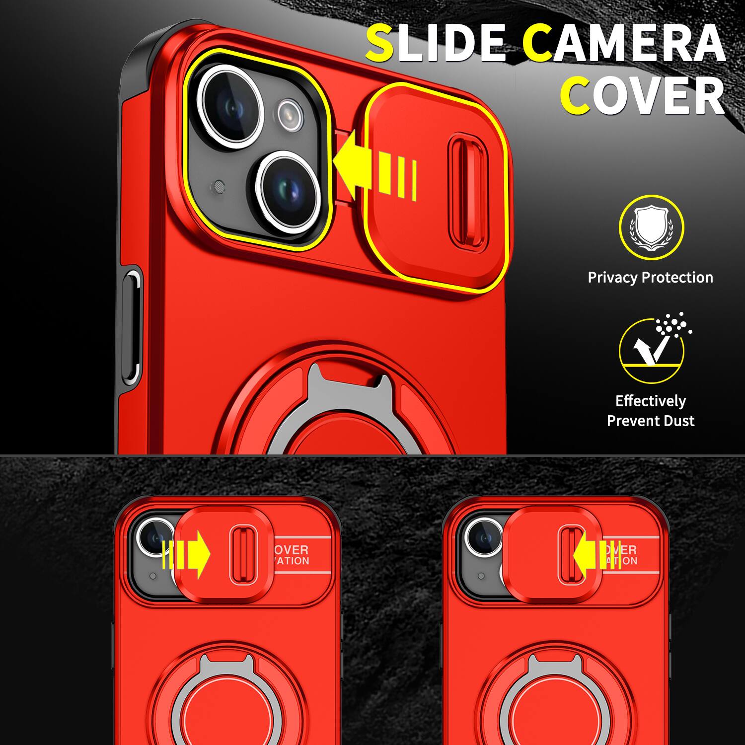 SLIDE CAMERA COVER

Privacy Protection
Effectively Prevent Dust

OVER I ATION
OVER I ATION