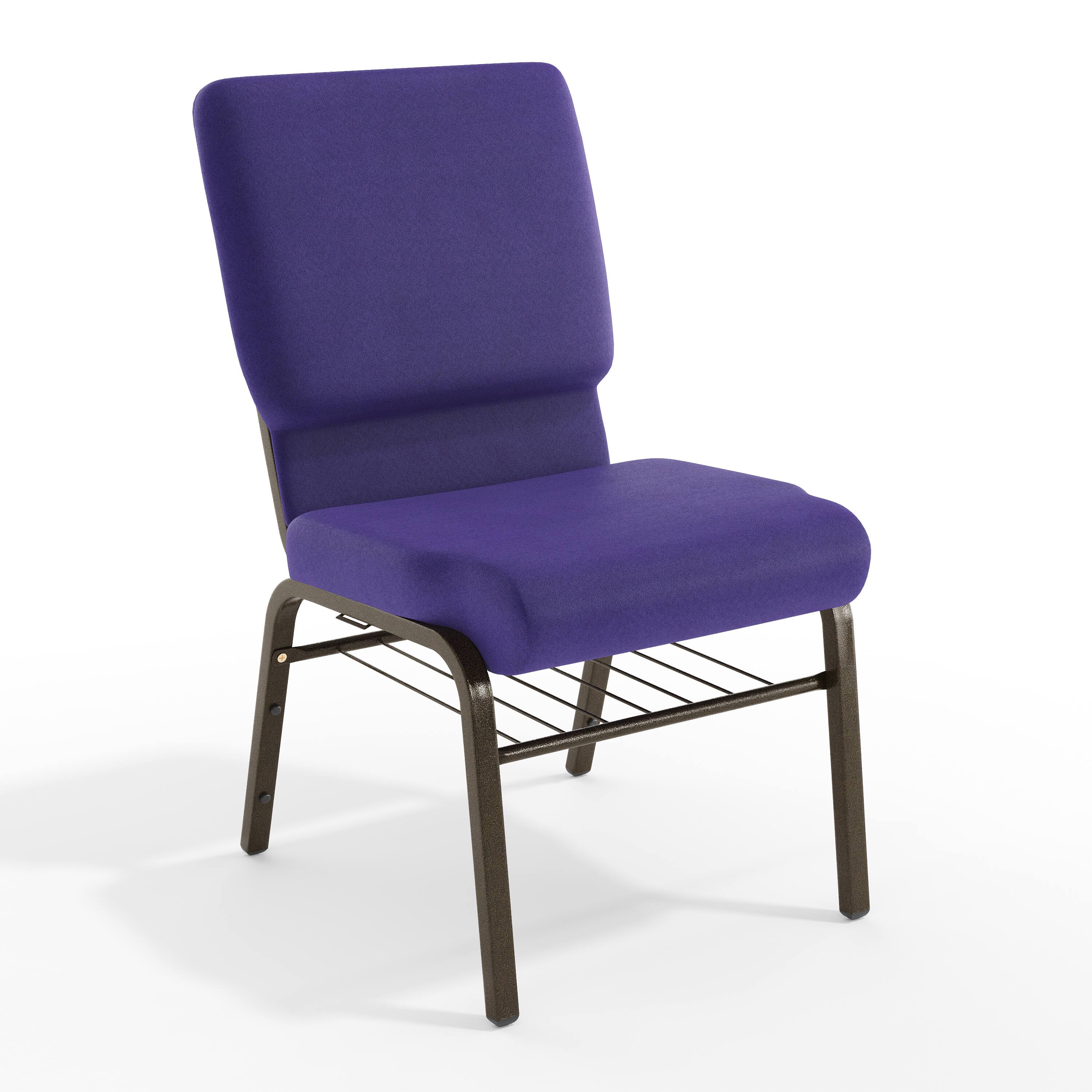 Purple Fabric/Gold Vein Frame