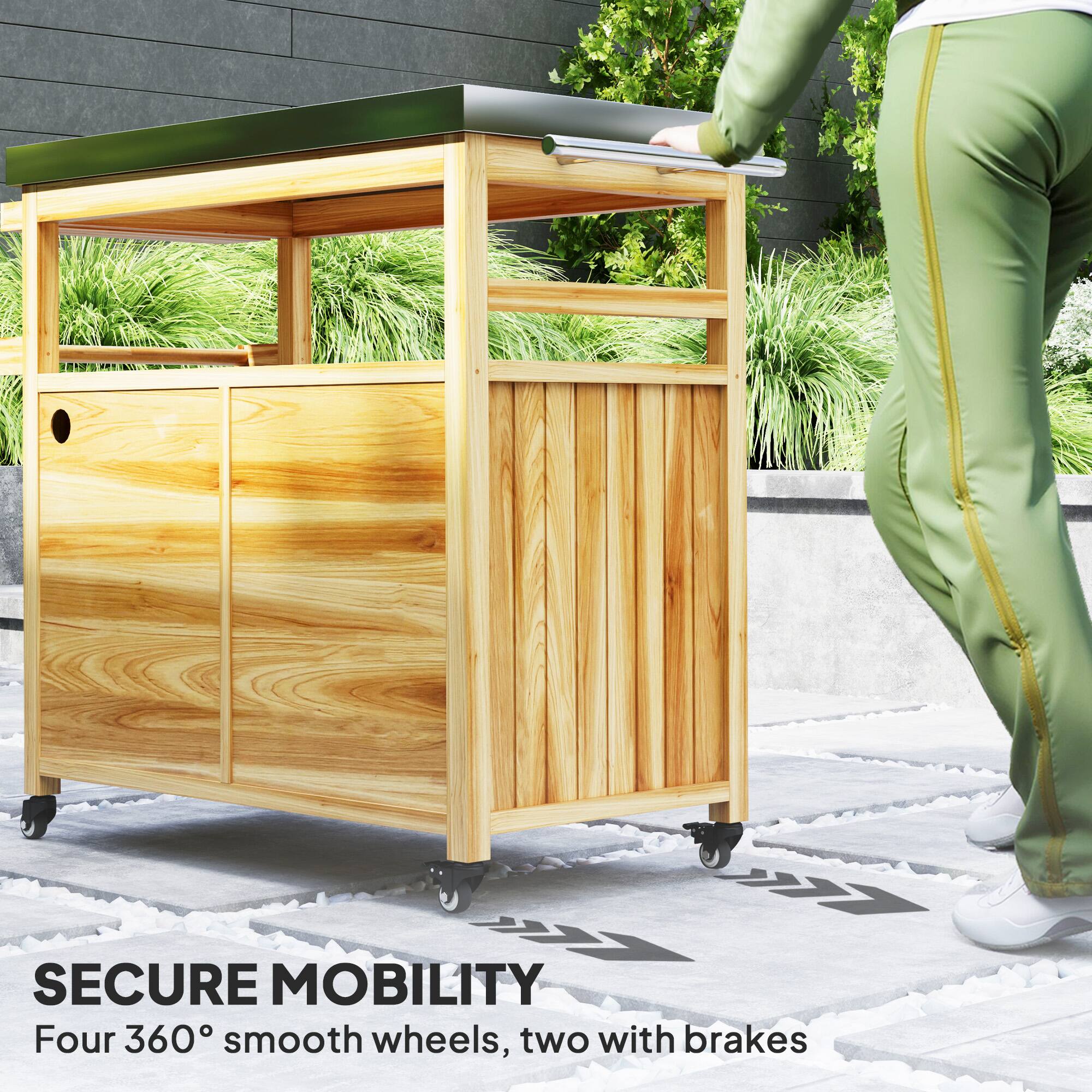 SECURE MOBILITY
Four 360° smooth wheels, two with brakes
