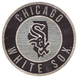 Fan Creations - Chicago White Sox 12'' x 12'' State Circle Sign - Multicolor