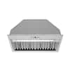 Front. Thor Kitchen - 28 Inch Convertible Range Hood Insert in Stainless Steel - Stainless steel.