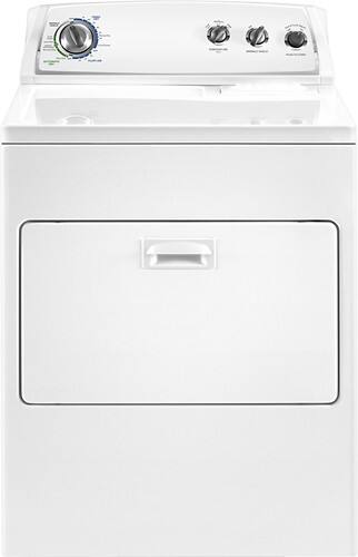 Front Standard. Whirlpool - 7.0 Cu. Ft. 13-Cycle Electric Dryer - White.