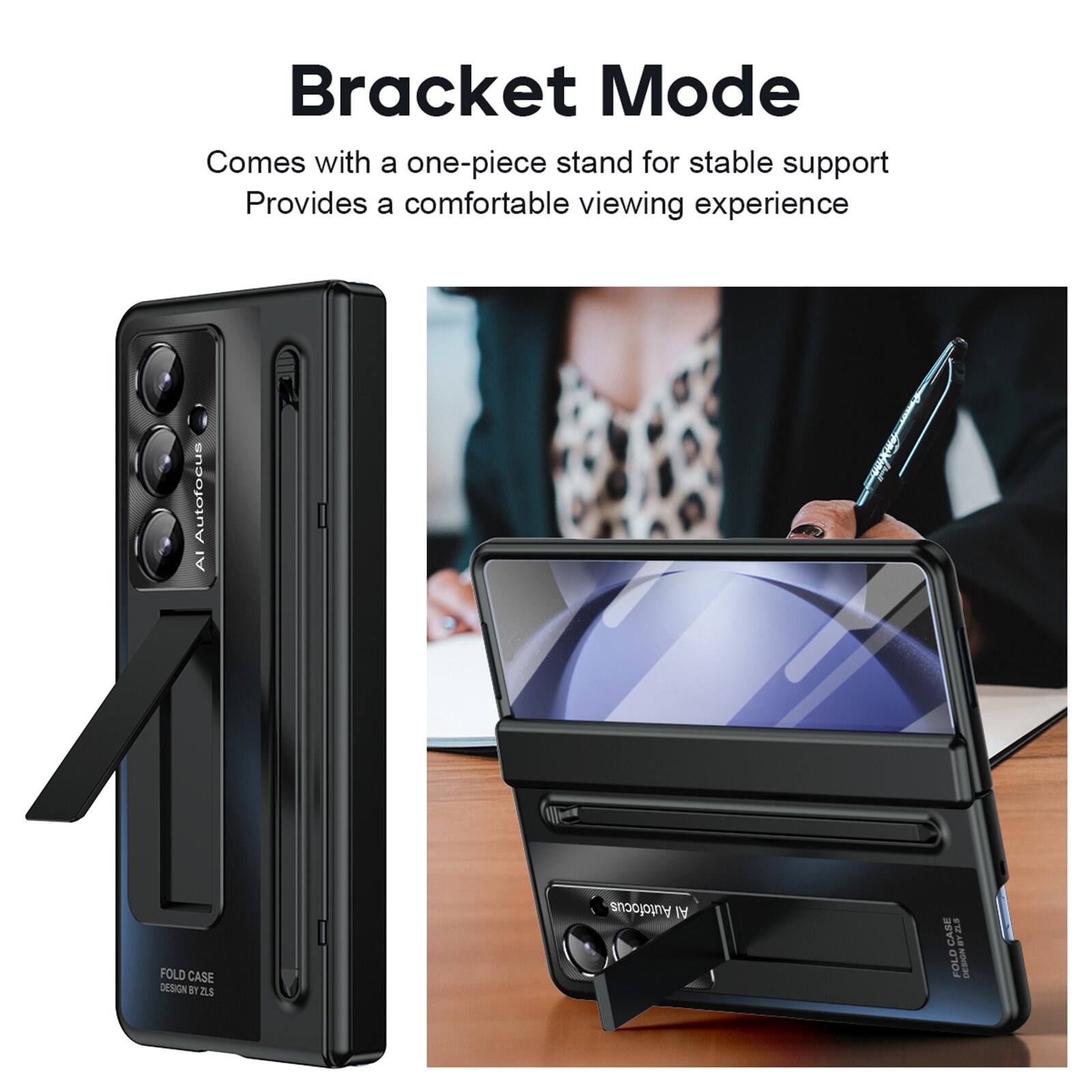 Bracket Mode  
Comes with a one-piece stand for stable support  
Provides a comfortable viewing experience  

Autofocus  
FOLD CASE DESIGN  
i 2.s  
Autofocus  
CASE B2 & FOLD DN