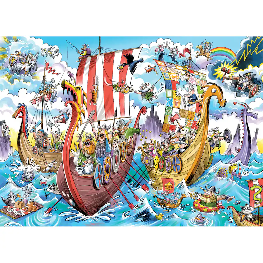 Outset Outset Media Outset Media: Viking Voyage 1000 Piece Puzzle Reference ...