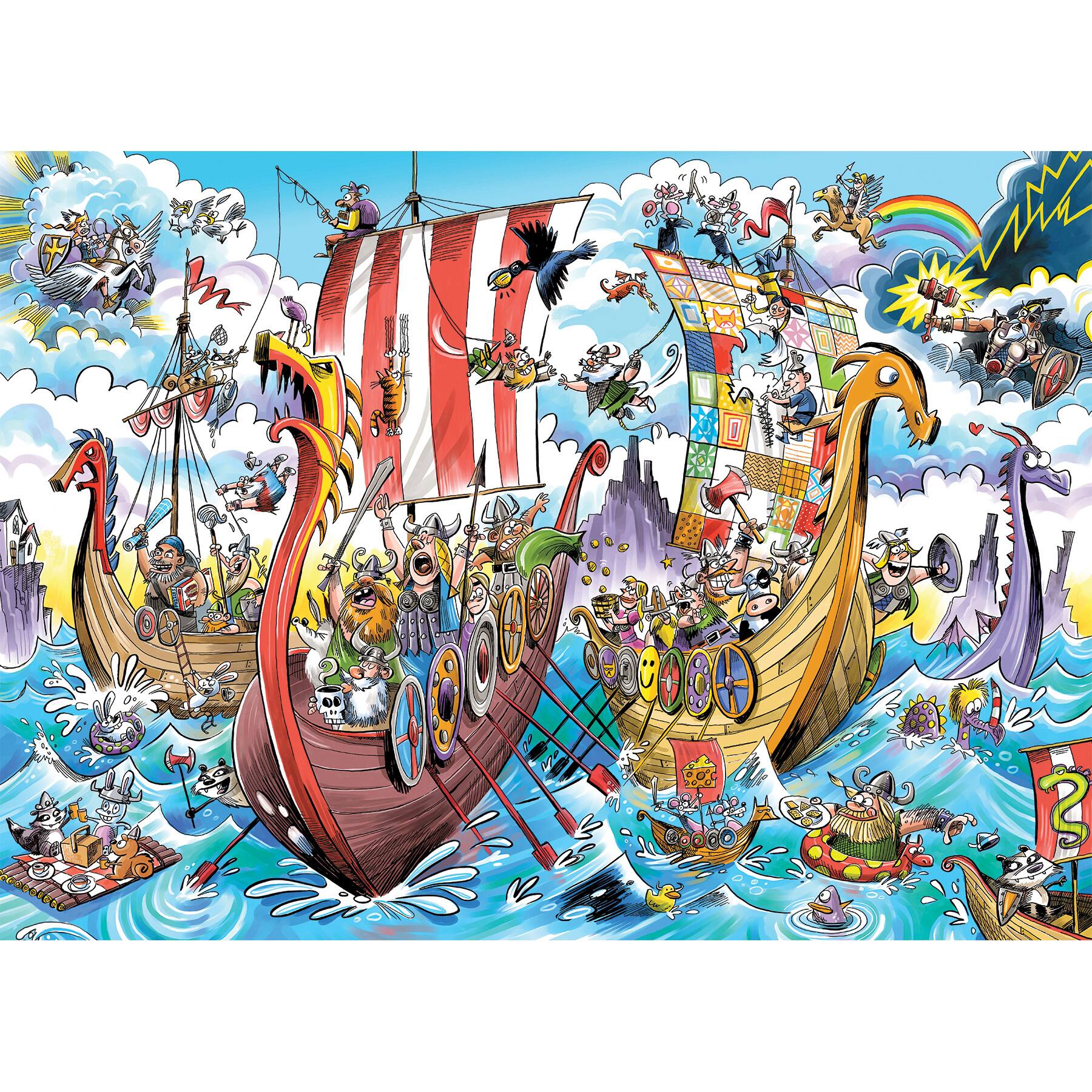 Outset Media Outset Media: Viking Voyage 1000 Piece Puzzle Reference ...