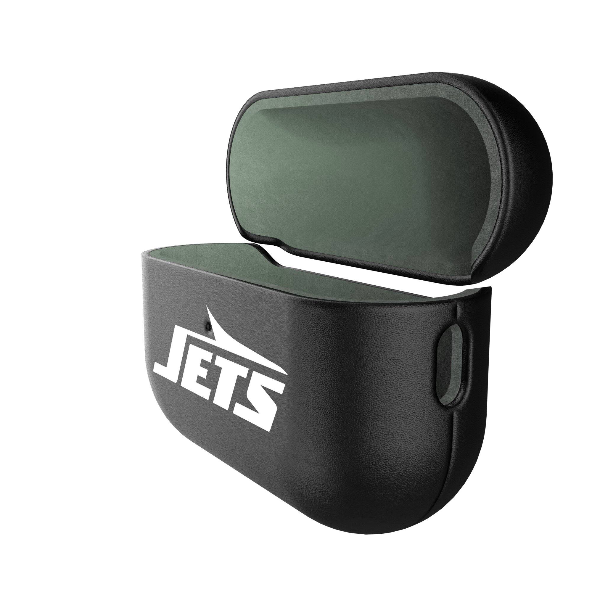 Alt View 1. Keyscaper - New York Jets Insignia 2nd Gen AirPods Pro Case Cover - Black.