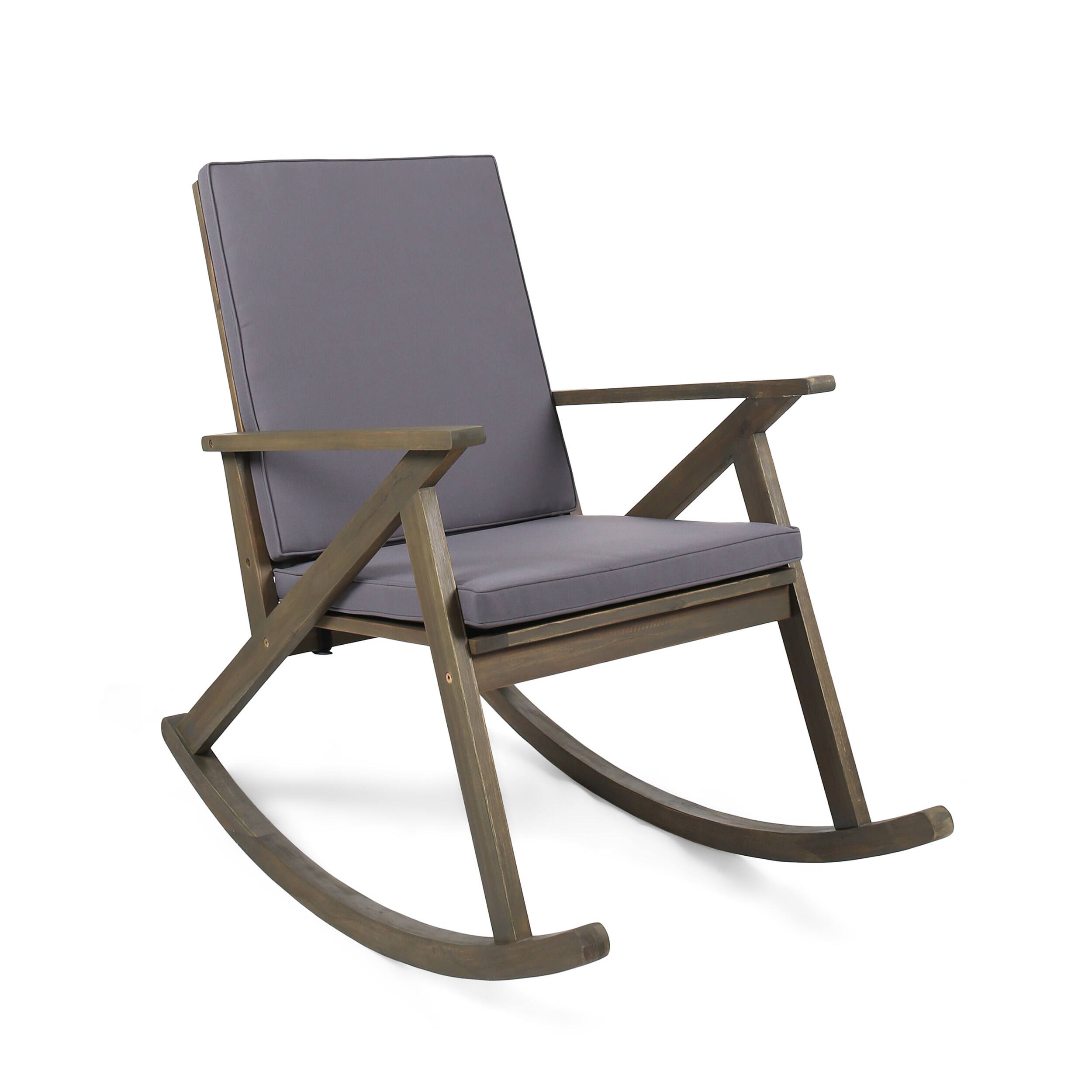 Alt View 4. Siljoy - GUS ROCKING CHAIR - Grey.