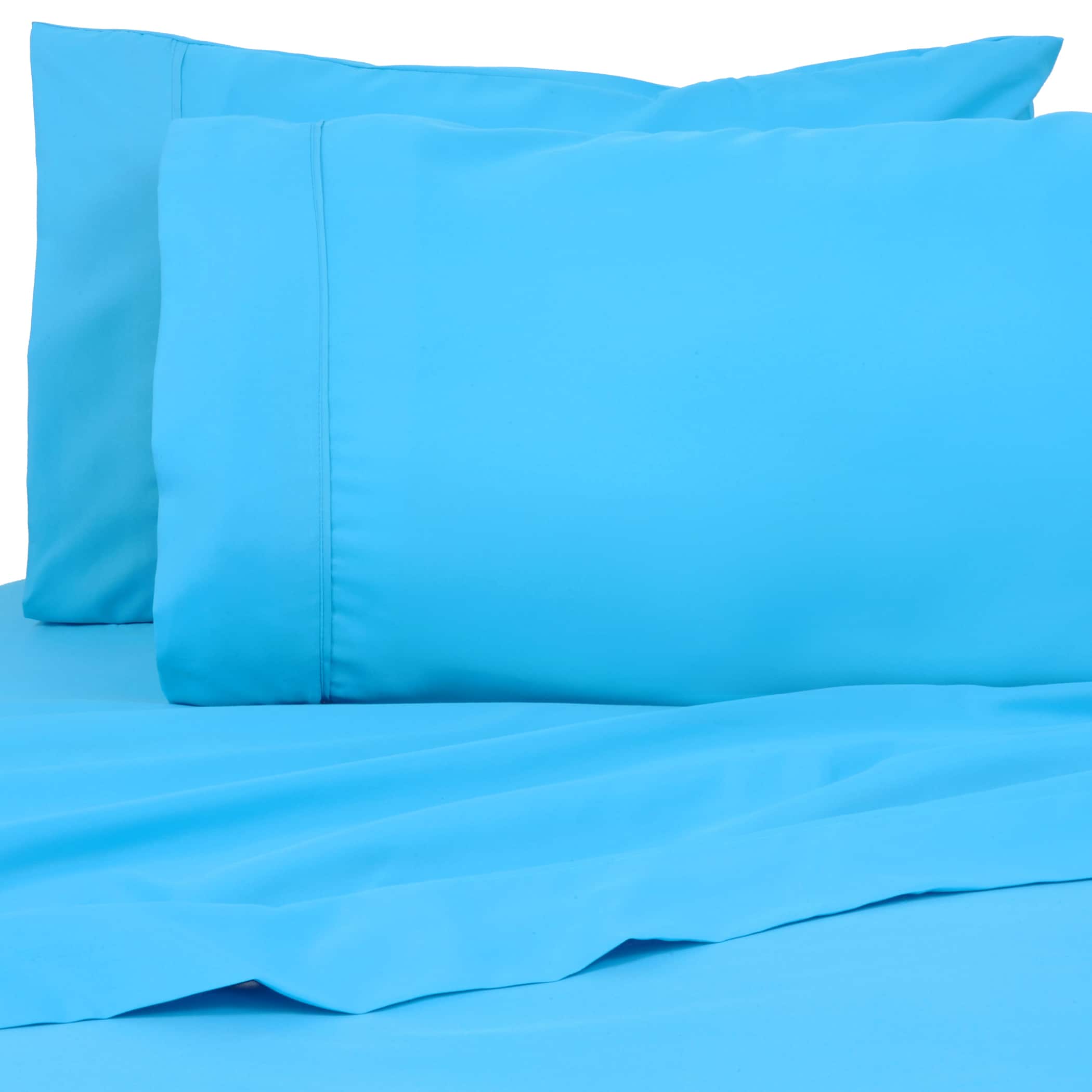 Premier Colorful - Bright 4 pc Microfiber Sheet Sets - Aqua Blue price history on PriceWatchPro