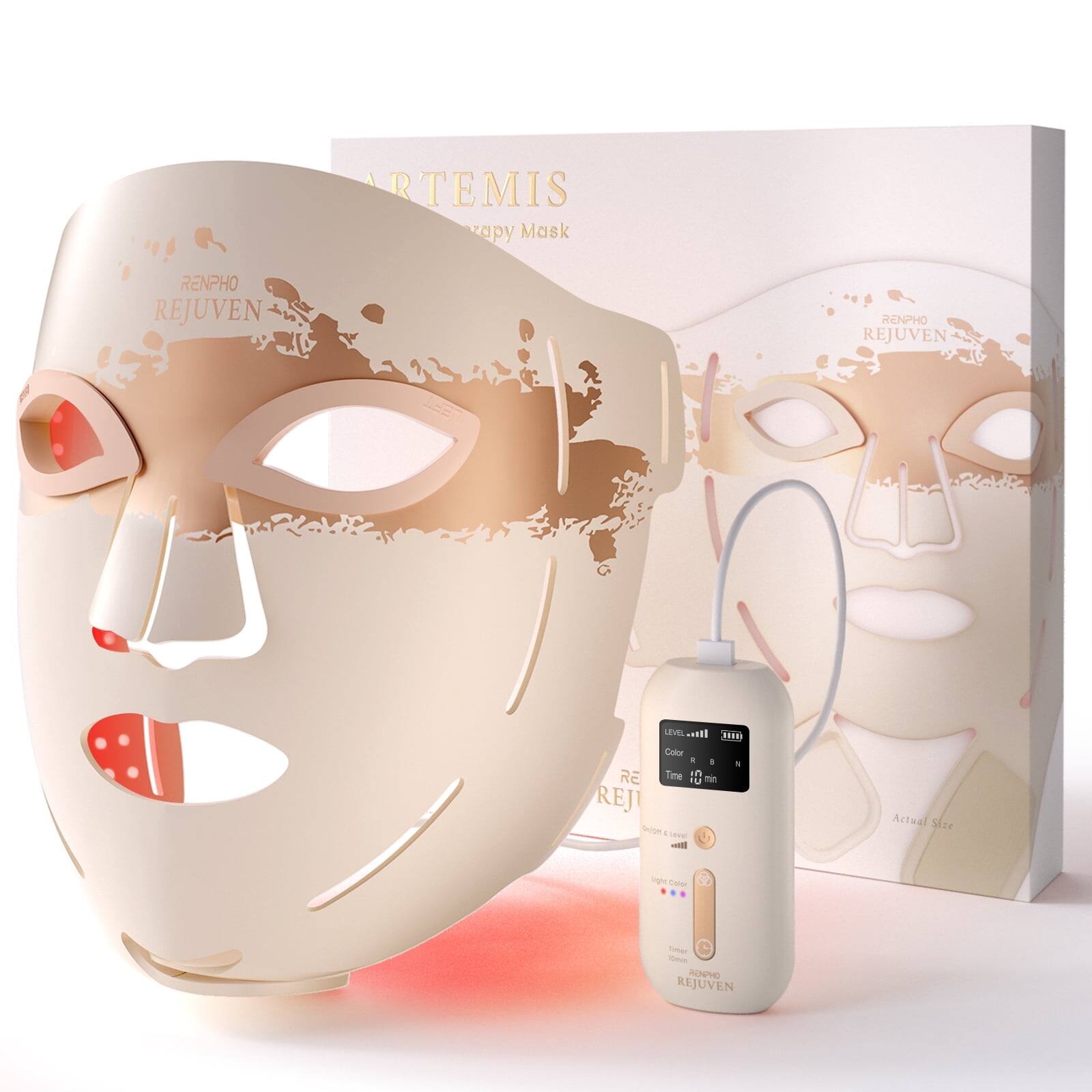 ARTEMIS apy Mask  
RENPHO REJUVEN  
RENPHO REJUVEN  
da uS stll THe Cafor a a .  
RE Time en U mn  
REJ Hbe - L - Actual Slze mg Caer -  
RSHO REJUVEN