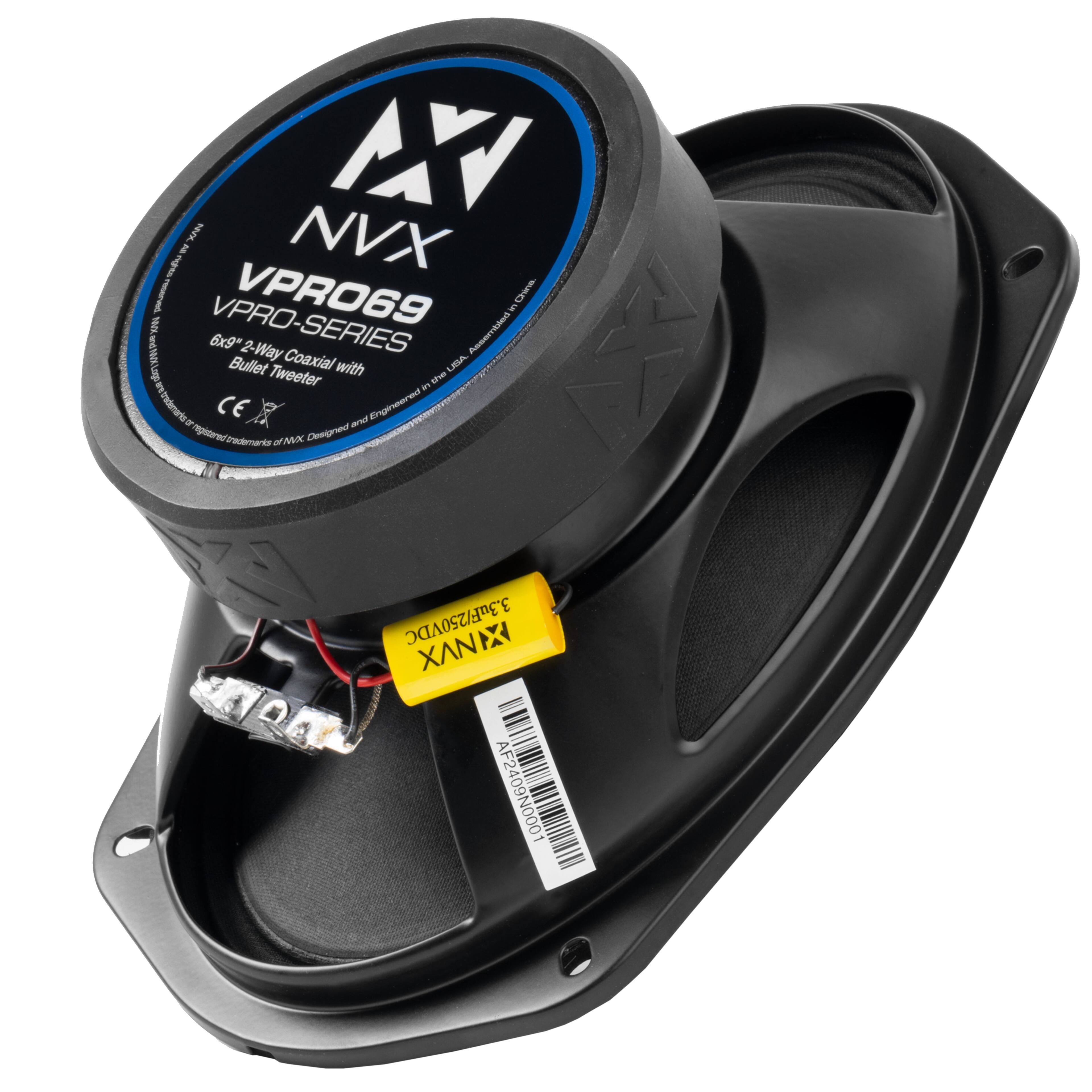 IX nA NVX I 4 VPRO69 BO 1 I & a 194 VPRO-SERIES poya 6x9* 2 2-Way Coaxial with Bullet Tweeter Coaxial with - LEA 3 .. nttrademaro CE - Engineered - monad na aMX Designed E 3.3uF/250VDC  AF2409N0001 -