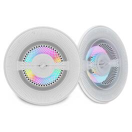 DS18 Audio - NXL 8" 2-way Coaxial Speaker with Built-in Driver and Grille (Pair), 175W RMS 4-Ohm - White