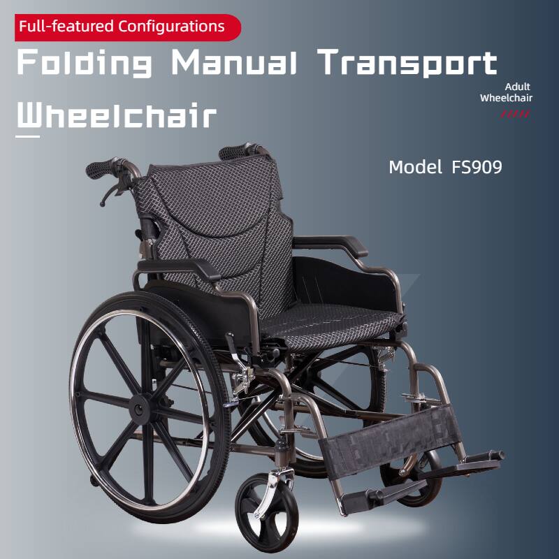 Full-featured Configurations  
Folding Manual Transport Wheelchair  
Model FS909  

Adult Wheelchair