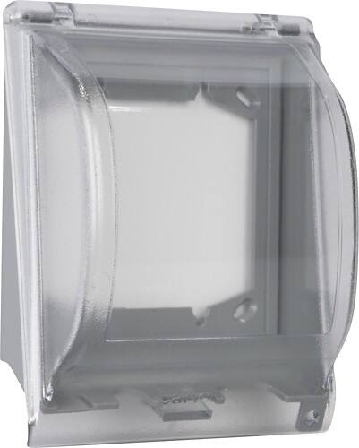 Angle Standard. Russound - Double Gang Thermoplastic Cover - Clear.