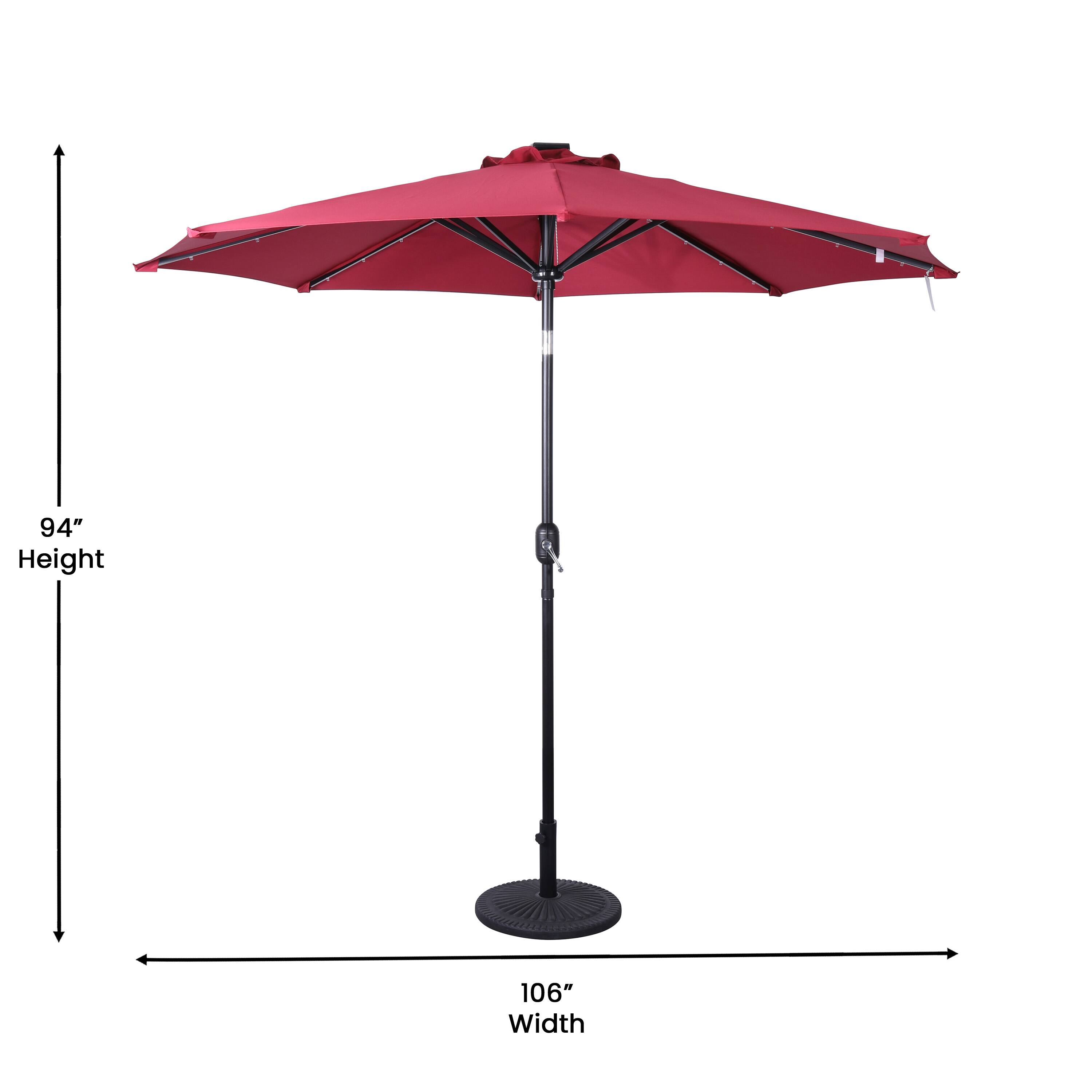 94" Height  
106" Width