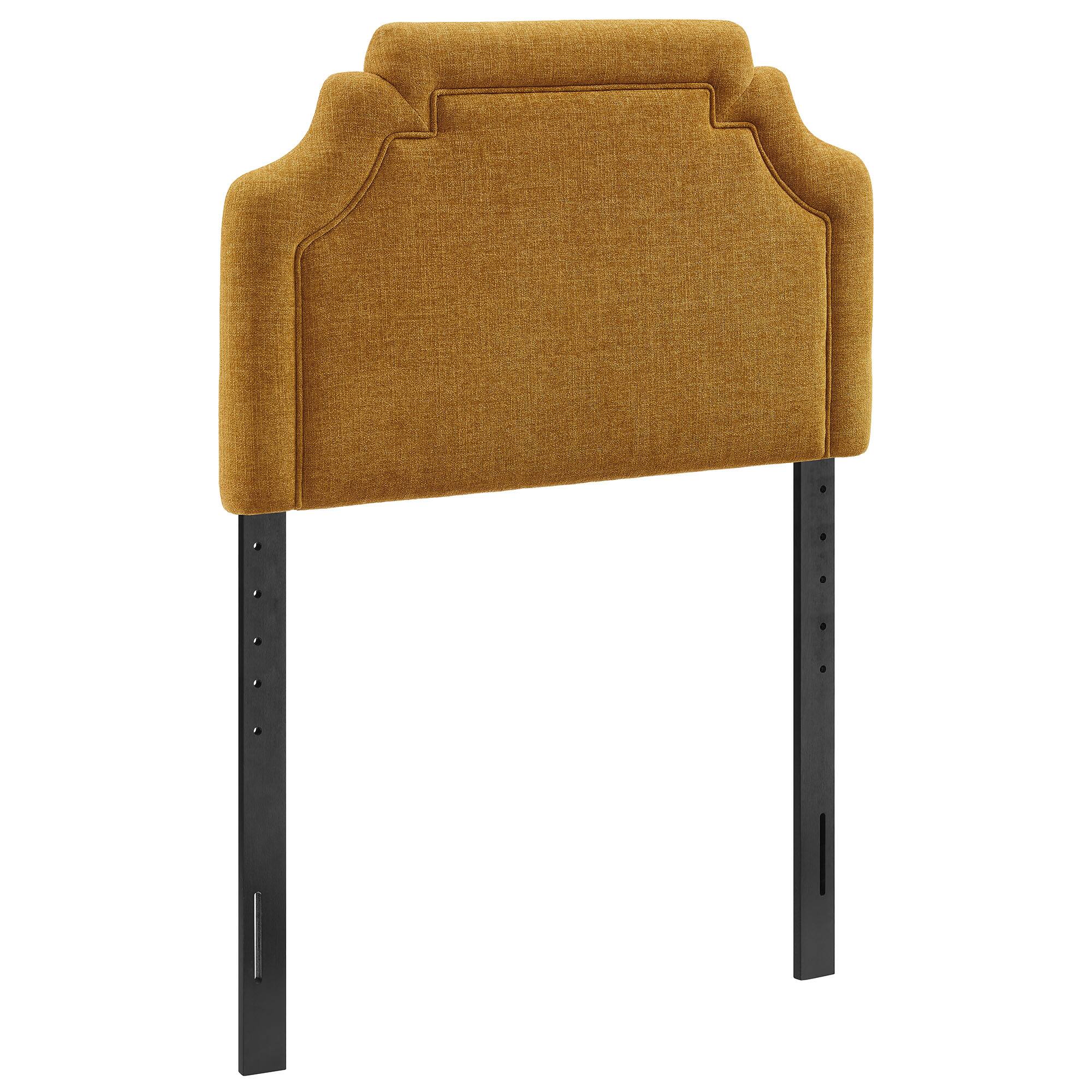Angle. Modway - Magnolia Upholstered Fabric Headboard by Modway - Copper.