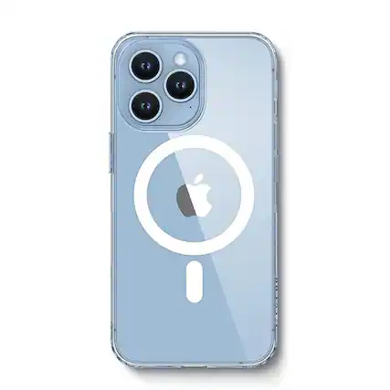 Front. SaharaCase - Venture Series Case Compatible with Magsafe Case for iPhone 15 Pro - Clear - Clear.