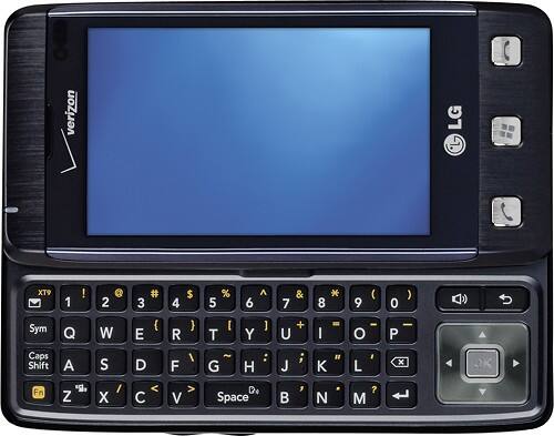 Front Standard. LG - Fathom Mobile Phone (Unlocked) - Black.