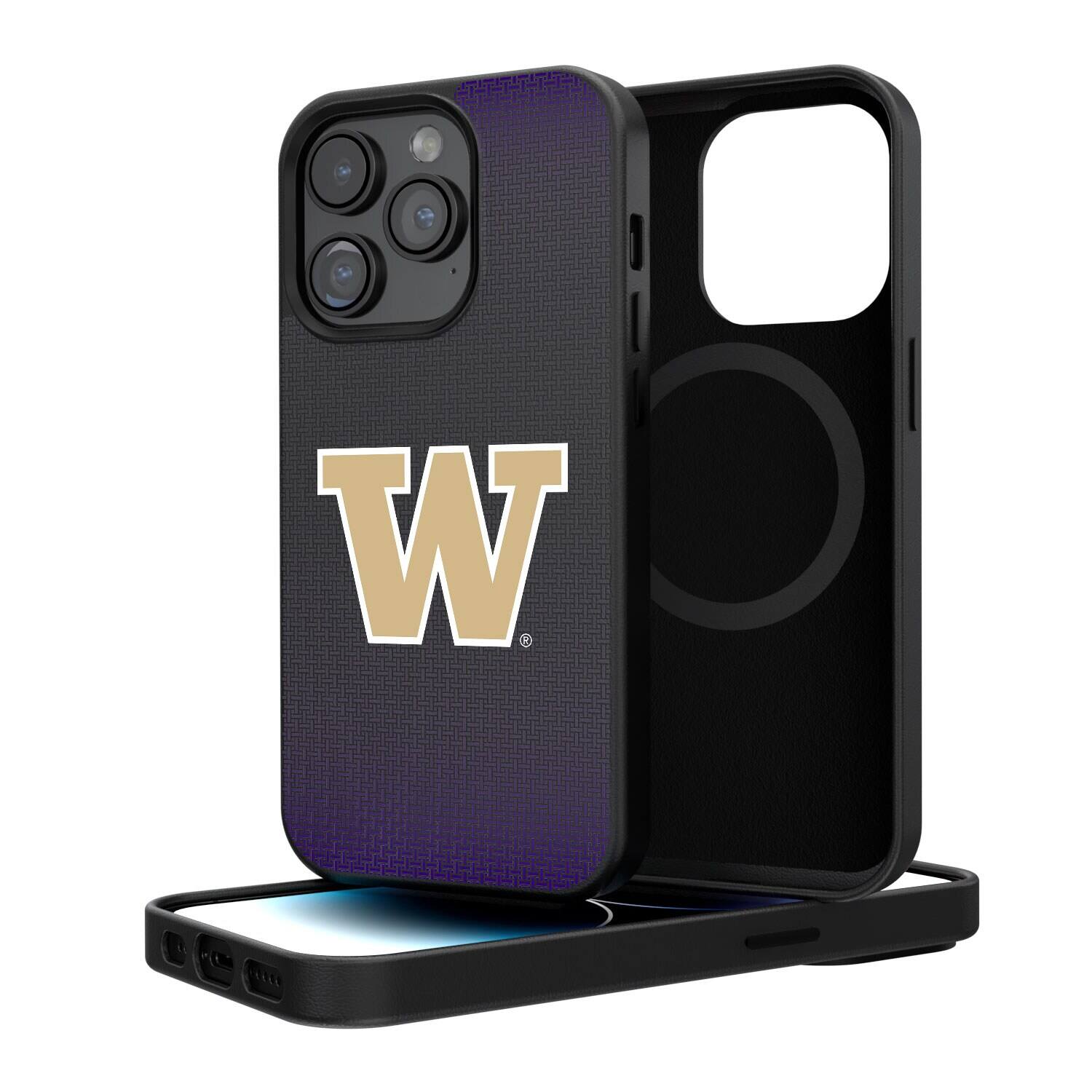 Keyscaper - NCAA - Washington Huskies Linen Logo iPhone Magnetic Bump Case - 15 Pro - Black price history on PriceWatchPro